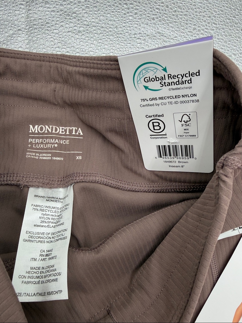 Modetta The Active Ribbed Bike Short-2pack-XS - Picture 14 of 15